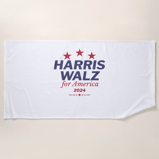 Serviette De Plage Harris Walz 2024 Active (Devant)