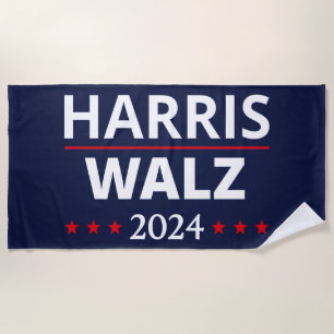 Serviette De Plage Harris Walz Election 2024 III