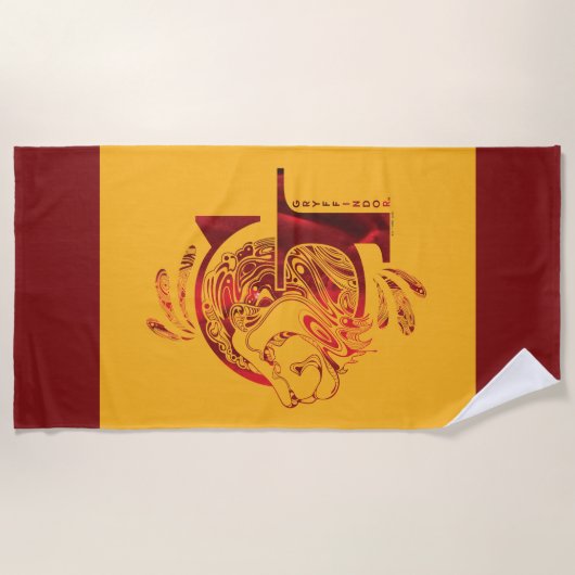 Serviette De Plage Harry Potter | Aguamenti GRYFFINDOR™ Graphique (Devant)