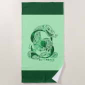 Serviette De Plage Harry Potter | Aguamenti SLYTHERIN™ Graphique (Devant)