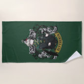 Serviette De Plage HARRY POTTER™ | Anime Draco Malfoy House Crest (Devant)