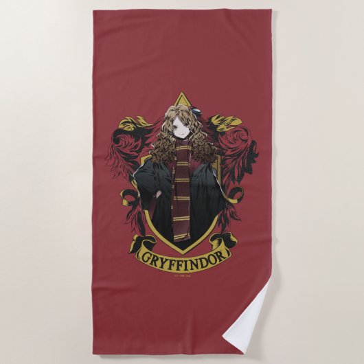 Serviette De Plage HARRY POTTER™ | Anime Hermione House Crest (Devant)
