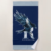 Serviette De Plage Harry Potter | Aquarelle RAVENCLAW™ Raven (Devant)
