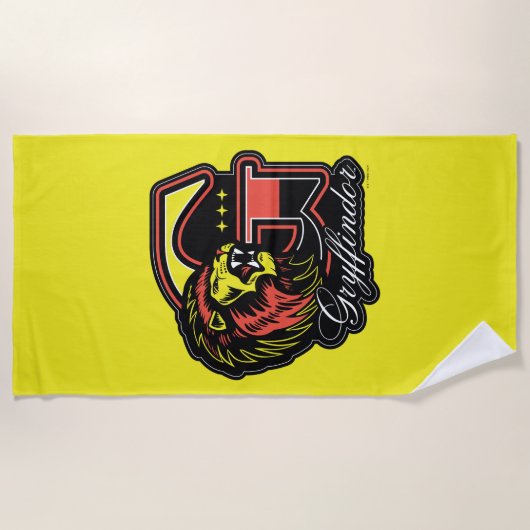 Serviette De Plage HARRY POTTER™ | Badge sportif GRYFFINDOR™ (Devant)