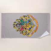 Serviette De Plage Harry Potter | Blason de Poudlard - Couleurs Réell (Devant)