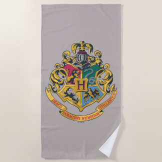 Serviette De Plage Harry Potter | Blason de Poudlard - Couleurs Réell