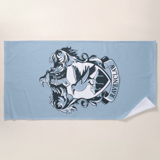 Serviette De Plage Harry Potter | Blason moderne de Serdaigle (Devant)