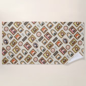 Serviette De Plage HARRY POTTER™ Chibi Image Frame Motif (Devant)