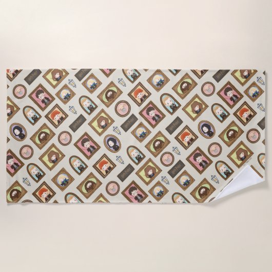 Serviette De Plage HARRY POTTER™ Chibi Image Frame Motif (Devant)