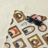 Serviette De Plage HARRY POTTER™ Chibi Image Frame Motif (En situation)