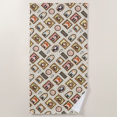 Serviette De Plage HARRY POTTER™ Chibi Image Frame Motif (Devant)