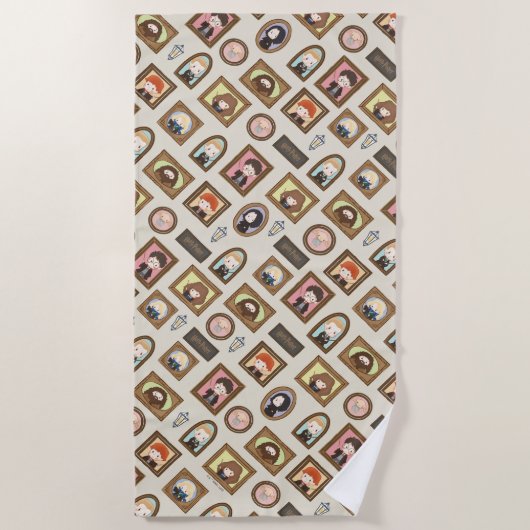 Serviette De Plage HARRY POTTER™ Chibi Image Frame Motif (Devant)