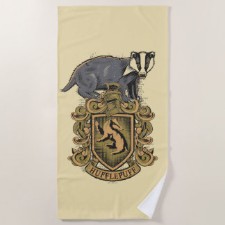 Serviette De Plage Harry Potter | Cimier de Hufflepuff avec Badger