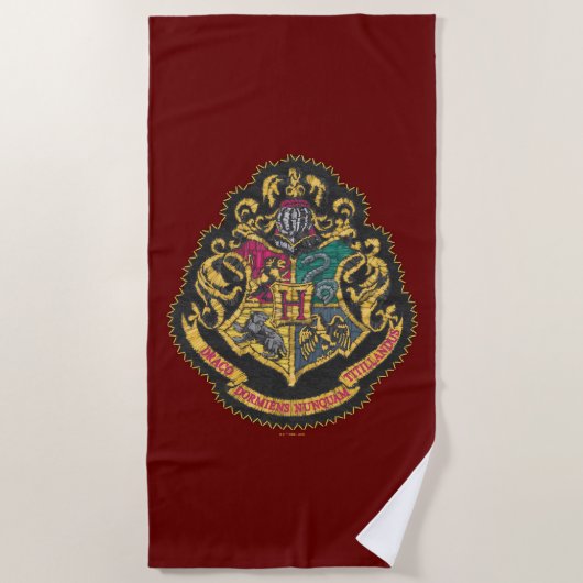 Serviette De Plage Harry Potter | CIMIER DE POUDLARD (Devant)