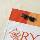Serviette De Plage HARRY POTTER™ | Délicat Sketch HOGWARTS™ Maisons (En situation)