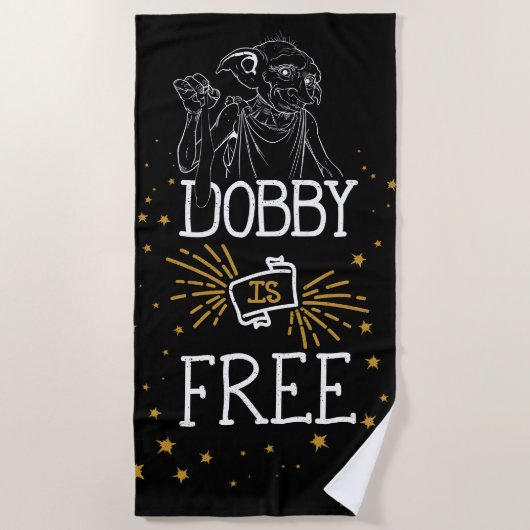 Serviette De Plage Harry Potter | Dobby est libre (Devant)