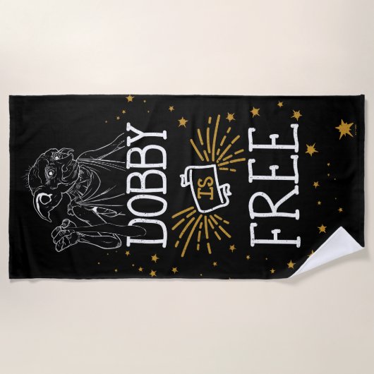 Serviette De Plage Harry Potter | Dobby Gratuit (Devant)