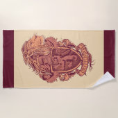 Serviette De Plage Harry Potter | Gryffindor Lion Crest (Devant)