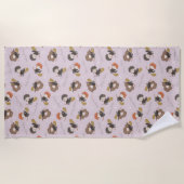 Serviette De Plage HARRY POTTER™, Hermione & Ron Flying Motif (Devant)