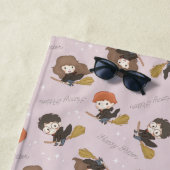 Serviette De Plage HARRY POTTER™, Hermione & Ron Flying Motif (En situation)