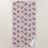 Serviette De Plage HARRY POTTER™, Hermione & Ron Flying Motif (Devant)