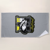 Serviette De Plage HARRY POTTER™ | HUFFLEPUFF™ Badge sportif (Devant)
