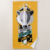 Serviette De Plage Harry Potter | HUFFLEPUFF™ House Traits Sigil (Devant)