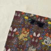 Serviette De Plage HARRY POTTER™ | Motif d'icône d'aquarelle en Bourg (En situation)
