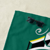 Serviette De Plage Harry Potter | SLYTHERIN™ House Traits Sigil (En situation)