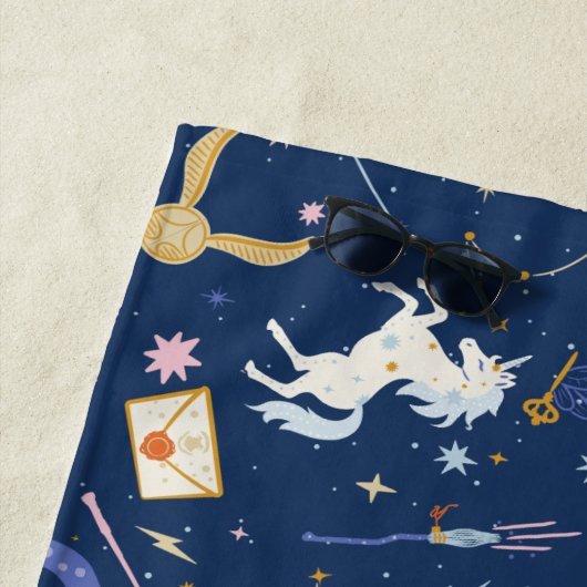 Serviette De Plage HARRY POTTER™ Summer Solstice Icon Pattern (En situation)