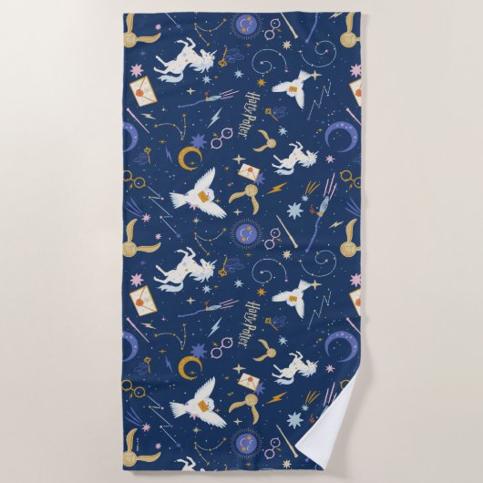 Serviette De Plage HARRY POTTER™ Summer Solstice Icon Pattern (Devant)