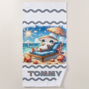 Serviette De Plage Haven de Tête De Marteau : Une Évasion De Bord De