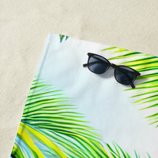 Serviette De Plage Hawaï Tropical Motif sans couture (En situation)