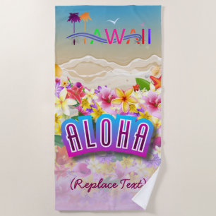 Serviette De Plage Hawaïen
