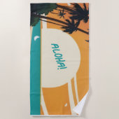 Serviette De Plage Hawaiian/Aloha/Tropical/plage (Devant)