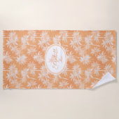Serviette De Plage Hawaiian Palm Tree Silhouette Motif Tacao ID1093 (Devant)