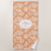 Serviette De Plage Hawaiian Palm Tree Silhouette Motif Tacao ID1093 (Devant)