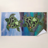 Serviette De Plage Hawaiii Turtle Islands (Devant)