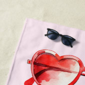 Serviette De Plage Heart Sunnies Bridesmaid Girp Trip (En situation)