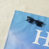 Serviette De Plage Hej Spring, natural wildflowers under a blue sky (En situation)