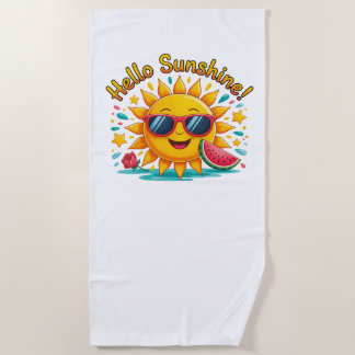 Serviette De Plage Hello Summer 