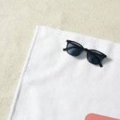 Serviette De Plage Hello Summer Popsicle coloré (En situation)
