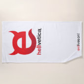 Serviette De Plage hellvetica – Logo (Devant)