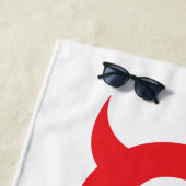 Serviette De Plage hellvetica – Logo (En situation)
