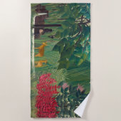 Serviette De Plage Henri Rousseau - La cascade (Devant)