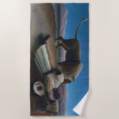 Serviette De Plage Henri Rousseau - Les Tziganes qui dorment (Devant)