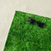 Serviette De Plage Herbe verte (En situation)