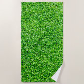Serviette De Plage Herbe verte (Devant)