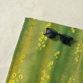 Serviette De Plage Hereford Cow & Cute Calf dans les pâturages d'été (En situation)