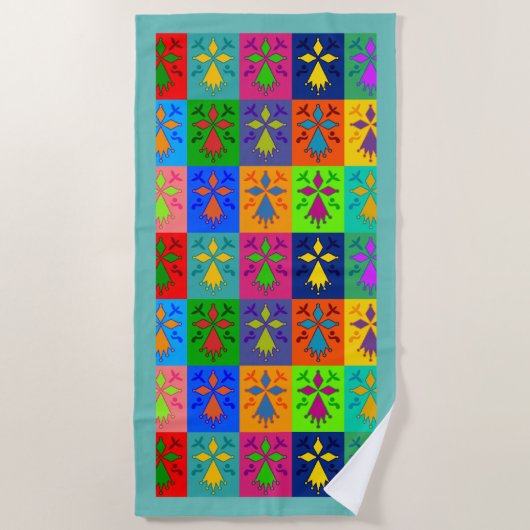 Serviette De Plage Hermine Pop (Devant)